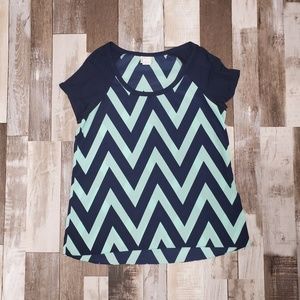 5 for $25 Chevron blouse
